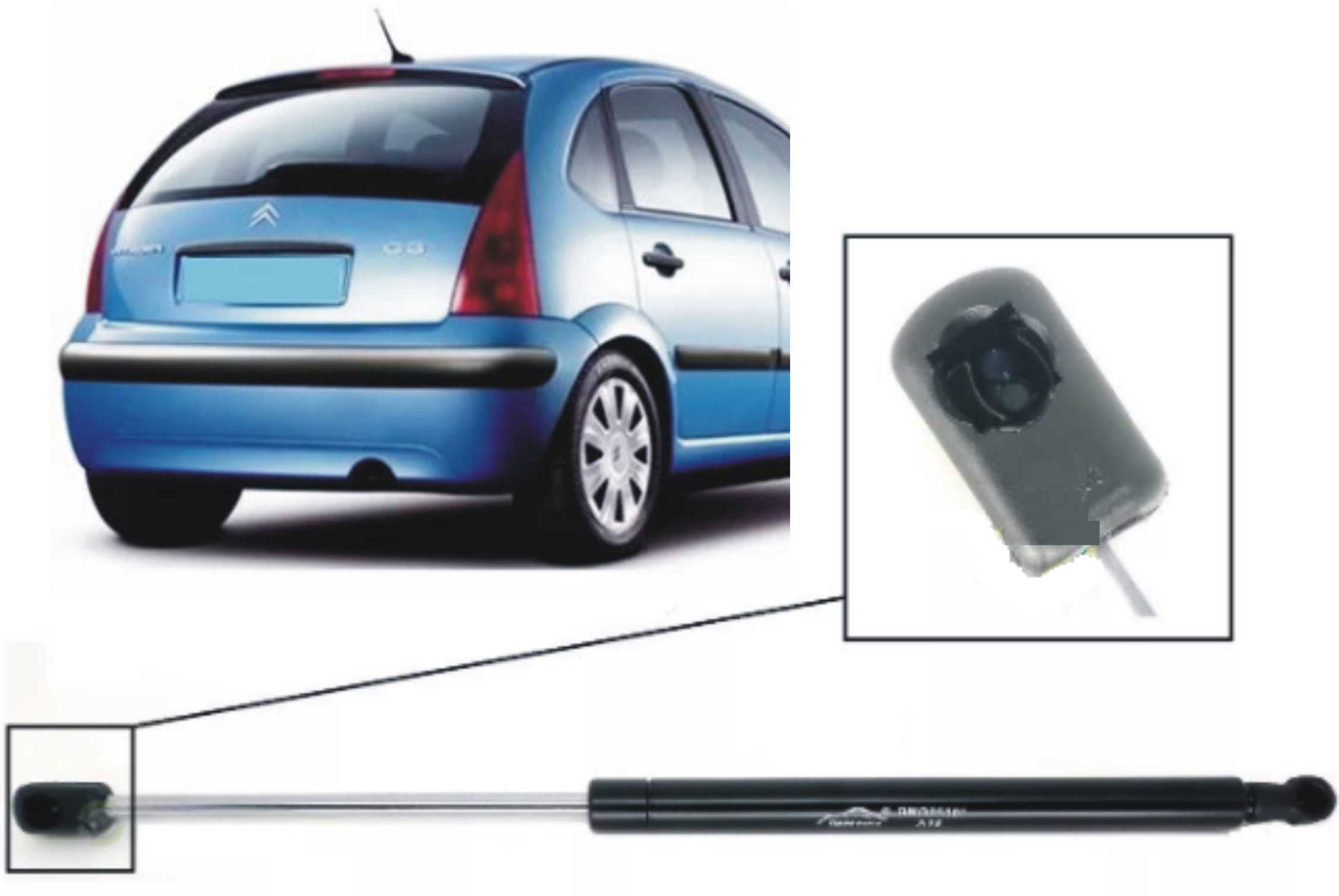 AMORTECEDOR DE PORTA MALA CITROEN C3 2003>2012 TODOS