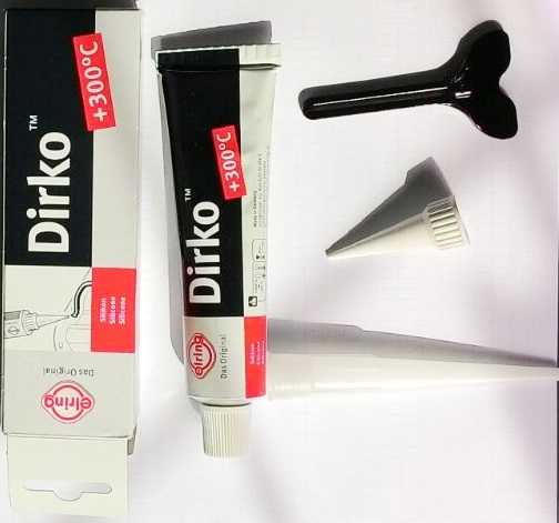 DIRKO 70ML 315C COMPOSTO SILICONE COR PRETA JUNTA LIQUIDA : TEMP