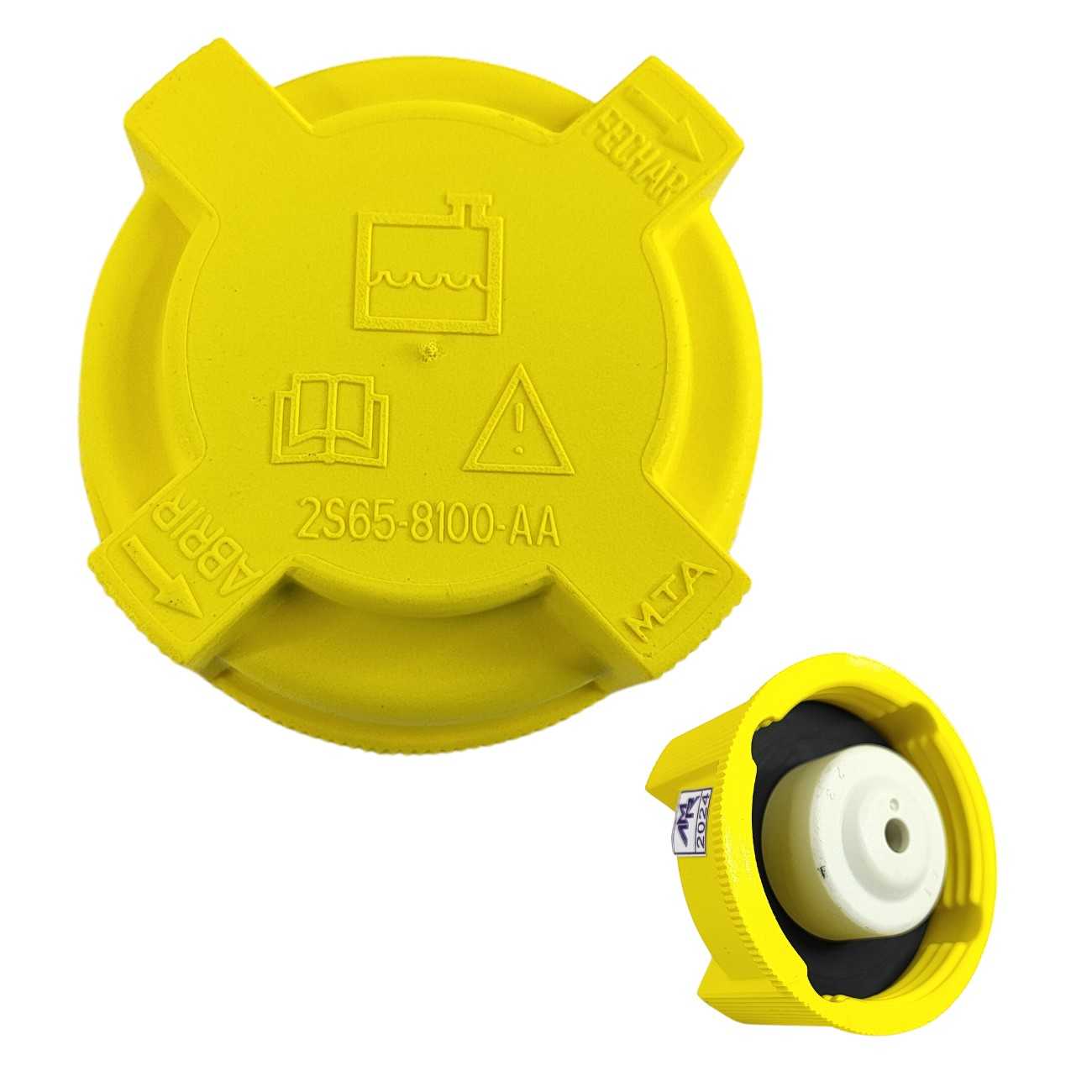 TAMPA DO RESERVATORIO DE EXPANSAO FORD ECOSPORT 1.6 2003/2012 ; FORD FIESTA 1.3 ENDURA 1996/1999 ; FORD COURIER 1.6 8V ZETEC ROCAM 1997/2013 ; FORD ESCORT 1.6 1996/2002 ; FORD FIES