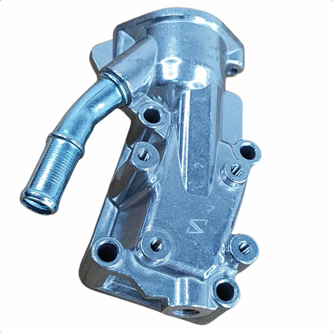 FLANGE DE ALUMINIO CITROËN BERLINGO MULT 1.6 16V TU5JP 2004 até 2006 CITROËN C3 1.6 16V TU5JP 2003 até 2006 PEUGEOT 206 1.6 16V TU5JP 2001 até 2006 PEUGEOT 206 SW 1.6 16V TU5JP 200